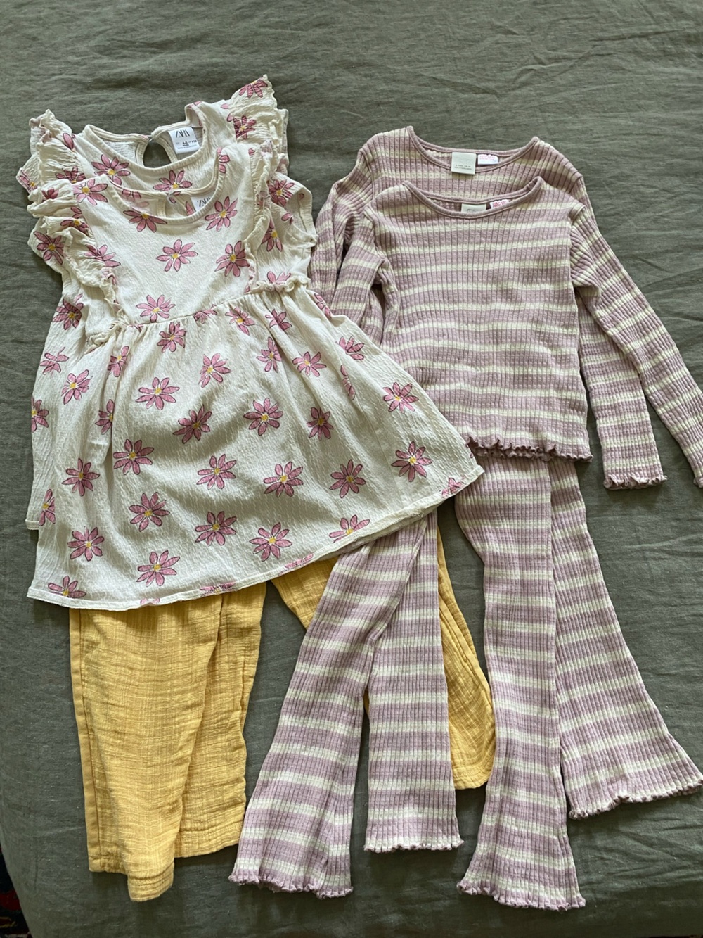 Girls Zara 4-5 years & 6 years matching sets bundle (twins)